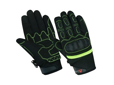 Rukavice na koloběžku - ALPHA STYLING CITTA BLACK/YELLOW - Velikost M